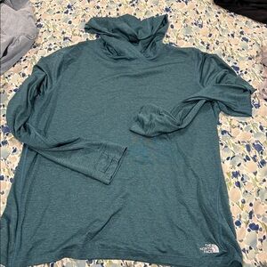 The North Face Long Sleeve Teal Tee